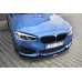 Накладка сплиттер на передний бампер Вариант 4 на BMW 1 F20 M-Power рестайл